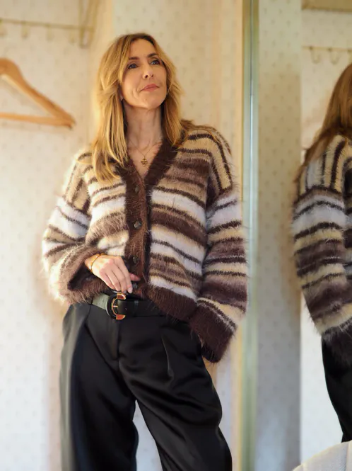 Hovedbilde Fuzzy Mista Cardigan. Garnpakke