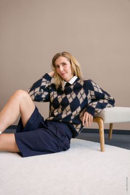 Argyle Sweater. Garnpakke