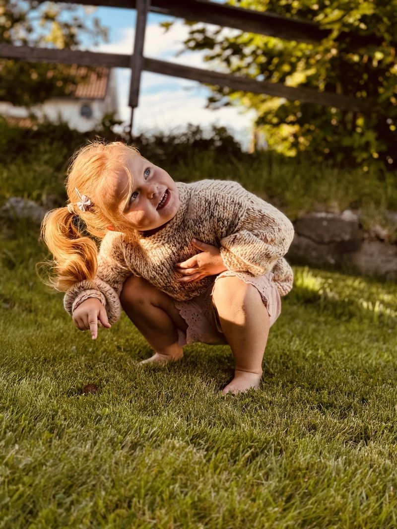 Smoothie genser, junior. Garnpakke.