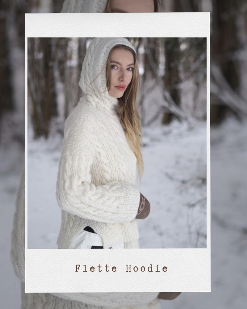 Flette hoodie. Garnpakke. 