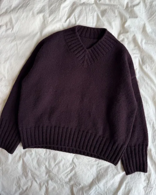 Hovedbilde Hannah Sweater V-neck. Oppskrift
